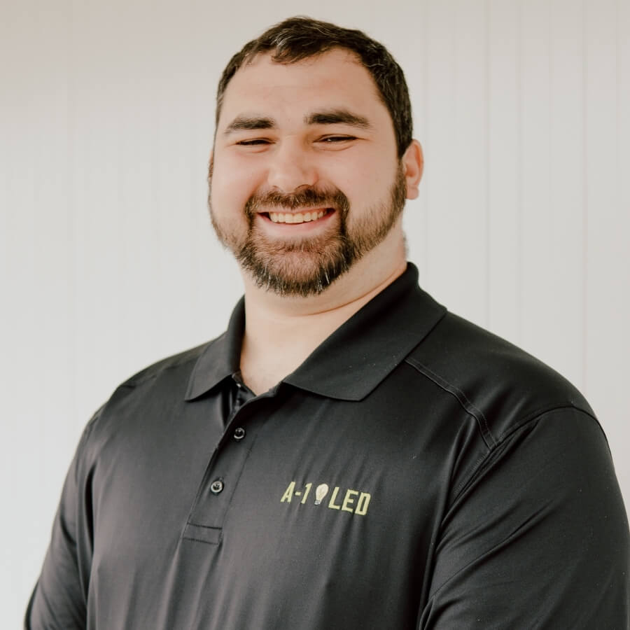 Mike Zanca, Retail/Wholesale/Warehouse Manager for A-1 LED, projects a friendly and capable image in his professional headshot, hinting at his expertise in managing extensive lighting solutions.