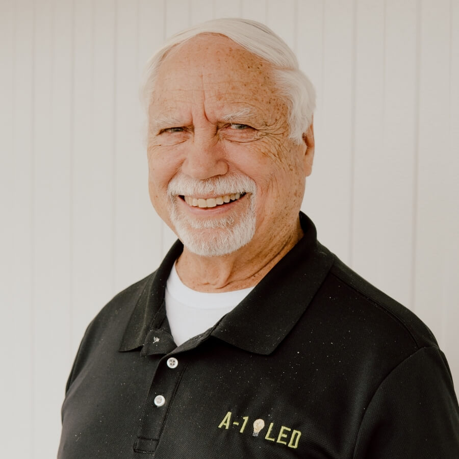 Nelson Mears, the Founder and CEO of A-1 LED, with a bright smile in his professional headshot, reflecting the successful growth of his energy-efficient lighting company based in Arkansas.