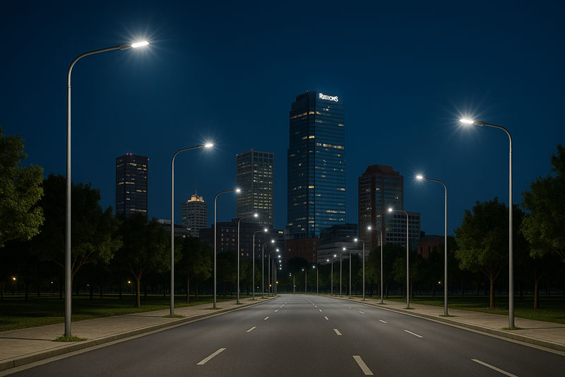 LED Streetlight in Arkansas Rendering
